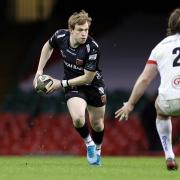 GONE: Wales centre Nick Tompkins has returned to Saracens after his loan spell with the Dragons