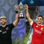 HONOURS EVEN: The Lions, captained by Sam Warburton, right, drew the series with New Zealand in 2017