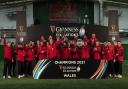 WINNER: Wales toast their 2021 Six Nations triumph