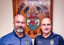 Cogan new manager Greg Tait (left) with Club Secretary Paul Starling (right)