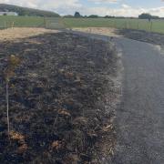 The aftermath of the fire (Picture: Keep Wales Tidy/Twitter)