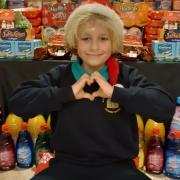 A pupil of Wenvoe Primary makes huge donations to a local food bank after he was made to realise what it means to have no food
