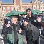 Penny and Gareth keen to welcome people to the new Barry market