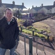 Simon Martin built an allotment on a disused playpark with his garden waste. Now the council want him to remove it