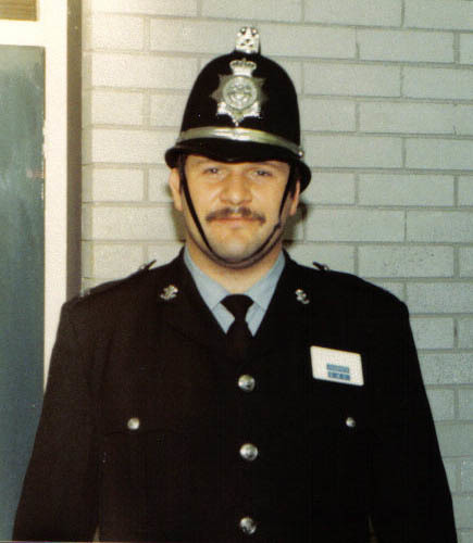 Nigel Hughes in his younger police officer days 