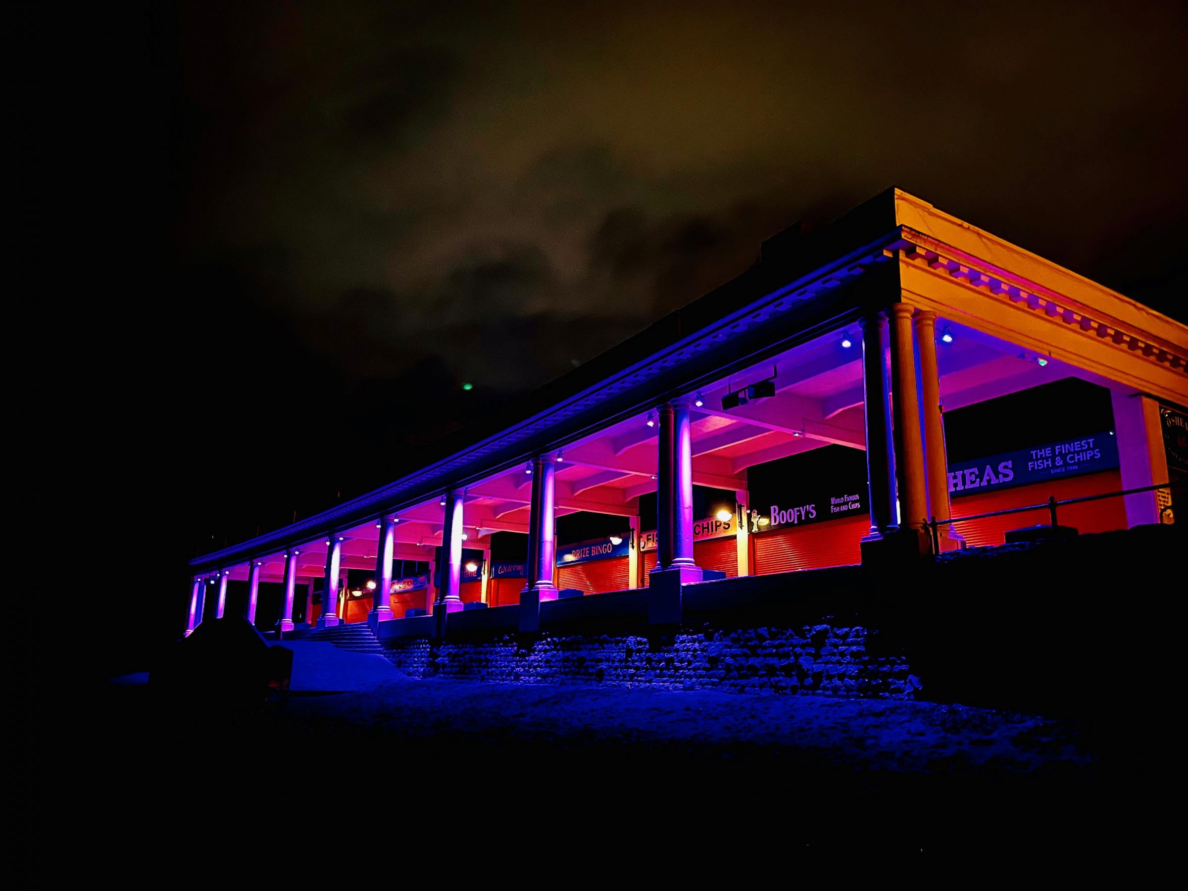 Barry Islands western shelter will be lit up purple 