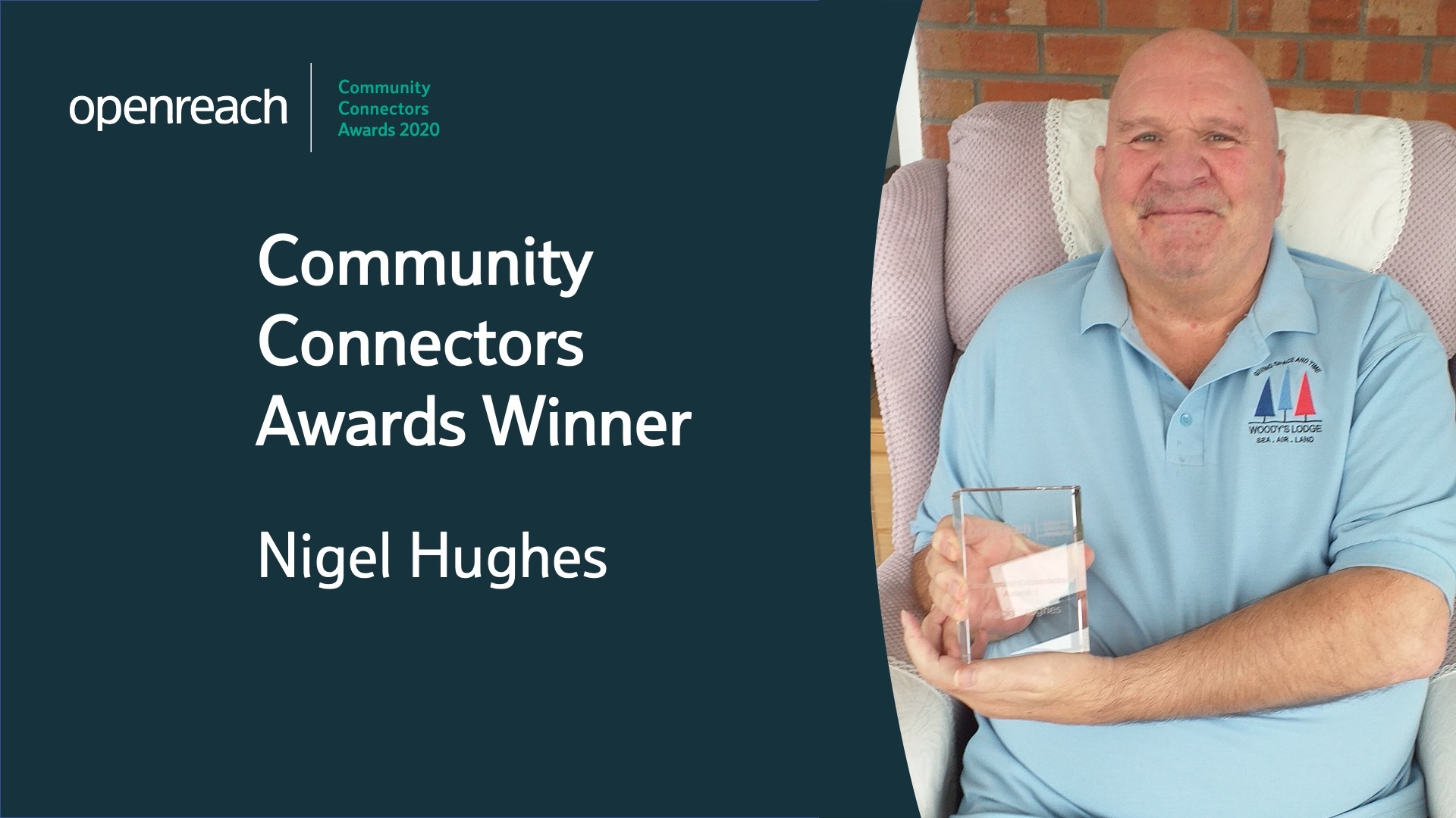 Community Connectors winner Nigel Hughes 