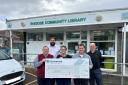 Rhoose Community Library receive £1000 cheque from Permission Homes