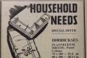 Get your household needs sorted, an advert from 1965