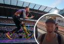 See where Chris Martin was spotted in Cardiff ahead of Coldplay's first concert tonight (June 6).