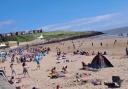 Busy Barry Island beach at the weekend