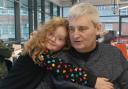 Maddison, aged seven, and her granddad Mike Galsworthy, 63, who collapsed at work.