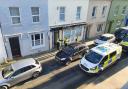 Police and paramedics were called to a property at Upper Market Street, Haverfordwest,  on the morning of January 10.