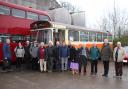 The National Association of Transport Museums members on the visit to Barry
