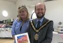 Mayor Ian Johnson was delighted by the work of Sian Dixon