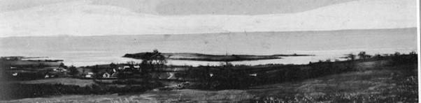 Barry And District News: This early panoramic photograph depicts Barry Island from before the construction of the docks