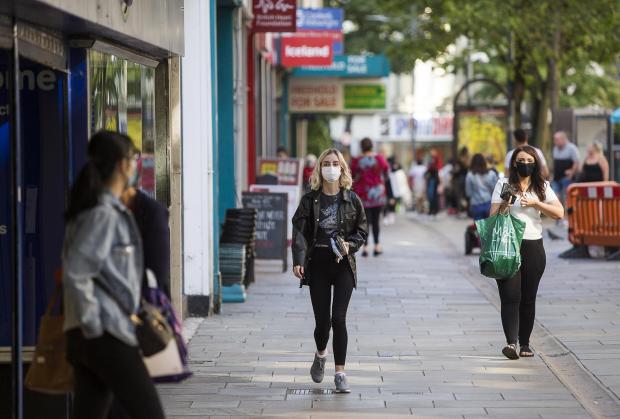 Barry And District News: Newport city centre during the coronavirus pandemic in 2020. Picture: Huw Evans Picture Agency