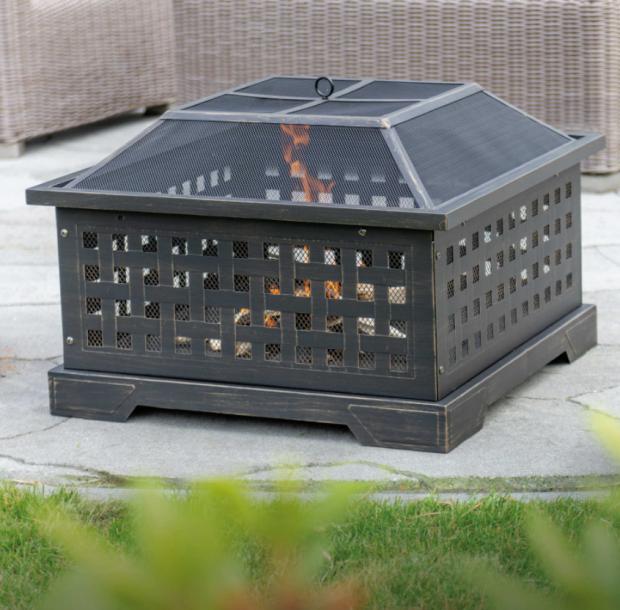 Barry And District News: Gardenline Square Fire Pit. Credit: Aldi