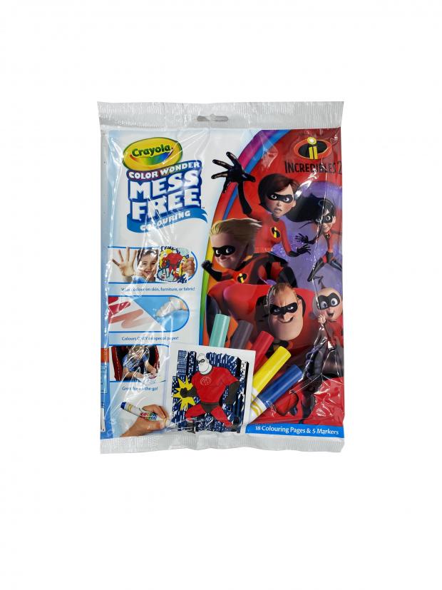 Barry And District News: mCrayola Incredibles 2 Colour Wonder Mess Free Colouring. Credit: PoundToy