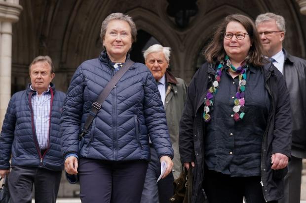 Barry And District News: Cathy Gardner and Fay Harris, who brought the case to the High Court over the UK Government's care home discharge policy in England. Picture: PA Wire