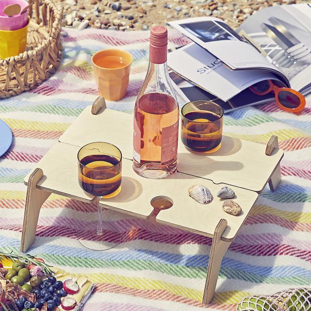 Barry And District News: Personalised Portable Picnic Table Wine Holder. Credit: Not On The High Street