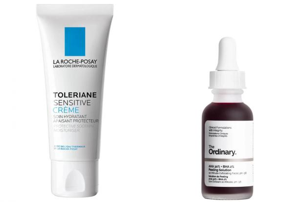 Barry And District News:  La Roche-Posay Toleriane Moisturizer and The Ordinary peelign Solution. Credit: LOOKFantastic