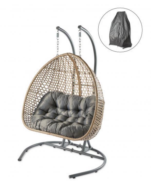 Barry And District News: Large Hanging Egg Chair with Cover. (Aldi)