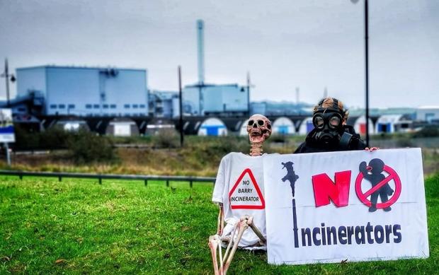 Barry And District News: The Docks Incinerator Action Group has been campaigning against the Barry biomass facility since 2008. Photo: DIAG