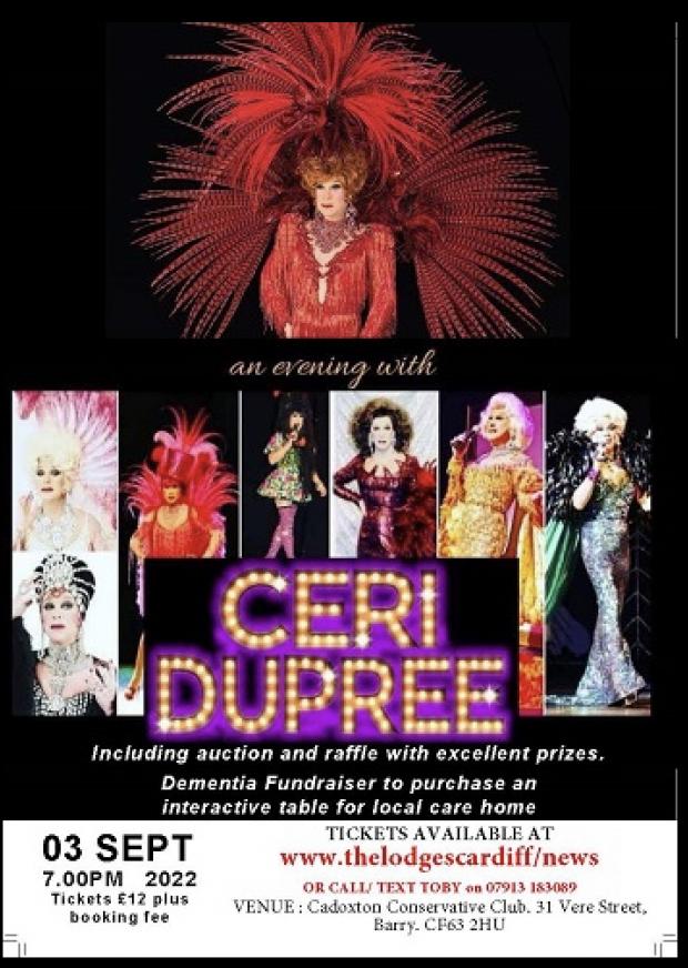 Barry And District News: EVENT: Ceri Dupree is performing in Barry this September