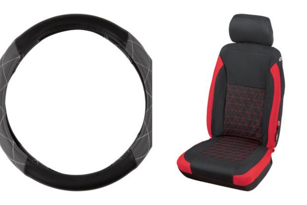 Barry And District News: Steering Wheel Cover and Car Seat Cover (Lidl/Canva)