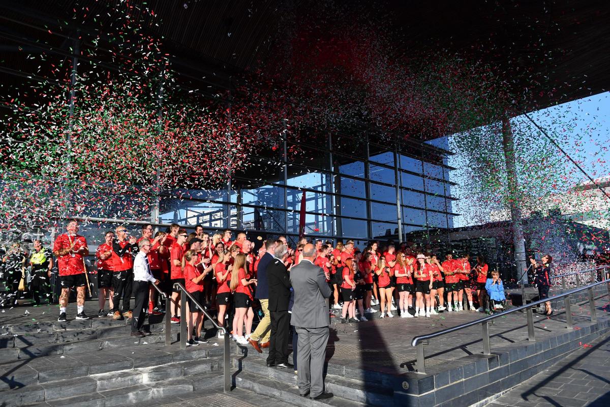 Team Wales Commonwealth Games 2022 homecoming reception. Picture: Wales News Service