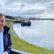 Alun Cairns at Barry Waterfront