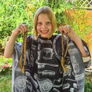 Ffion Williams had 13 inches of hair cut off for Little Princess Trust