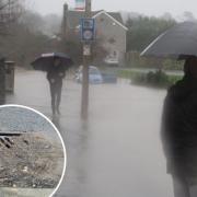 Flooding in Dinas Powys. Pictures: Chris Franks