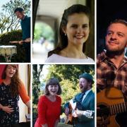 Clockwise from top left: ConunDrum, Bethan Semmens, Chris Webb, Elly Hopkins and Stuart Oliver and Nicole Boardman and Giordano Ferla will be performing at the Memo Arts Centre in Barry. Pictures: Memo Arts Centre