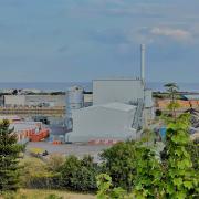 The controversial incinerator on Woodham Road in Barry Docks. Photo: Siriol Griffiths