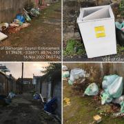 The dumped waste on Phyllis Street and Amherst Crescent