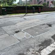 The state of the roads and the issue of pot holes in Dinas Powys has become a major concern for residents and local councillors. Pic: Ted Peskett. Free for LDRS partners