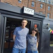 Nick Lawrence and Emily Weaver are selling fine wine which they want to be accessible