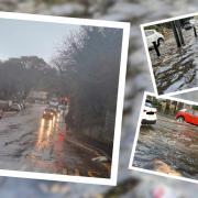 There was flooding in Penarth today, November 9