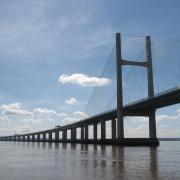 The Prince of Wales Bridge, the second Severn crossing that takes the M4 across the estuary.
