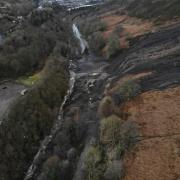A tip above Tylorstown in Rhondda Cynon Taf collapsed in February during Storm Dennis in 2020.