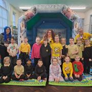 The school raised over £2,000 in a bounce-athon