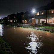 Residents in Dinas Powys were on the verge of being evacuated as Storm Henk hit