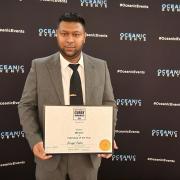 Muhamad Ahmed, owner of Royal Balti with second award from Nations Curry Award