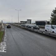 Road closed due to multi-vehicle crash on A4050 towards Penarth