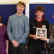 Samuel and Osian told Barry Town Council about their eventful trip to the Scout World Jamboree in South Korea