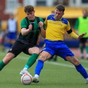 Jordan Cotterill in action as Barry beat Aber