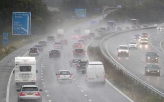 Calls for motorway speed limits to be cut in certain weather. (PA)