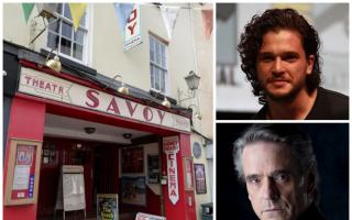 Eternal Return starring Kit Harington (top right) and Jeremy Irons (bottom right) will film at the Savoy Theatre